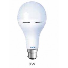 Watts 9W AC/DC LED Bulb Rechargeable