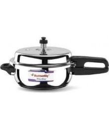 Butterfly Blue Line Outer Lid Pressure Cooker - 2 L , Silver