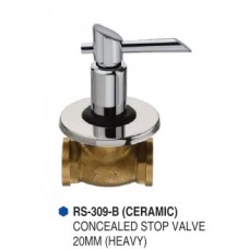 SRN  SUPER RANGE CONCEALED STOP VALVE RS 309 B (CERAMIC) HEAVY 20MM