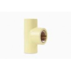 Parryware 1x1x1/2 inch CPVC Brass Tee, PCF013029 (25*15)