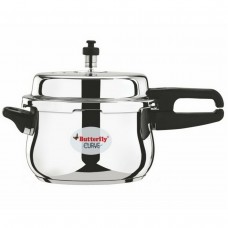 Butterfly Curve Stainless Steel Outer Lid Pressure Cooker, 5.5 Litre