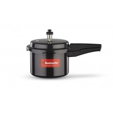 Butterfly Elegant Plus Induction Base Hard Anodised Aluminium Pressure Cooker, 5 litres