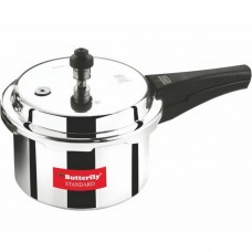 Butterfly Standard Outer Lid Aluminium Pressure Cooker, 5 Litre