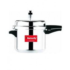 Butterfly Standard Plus Induction Base Aluminium Pressure Cooker, 7.5 Litre